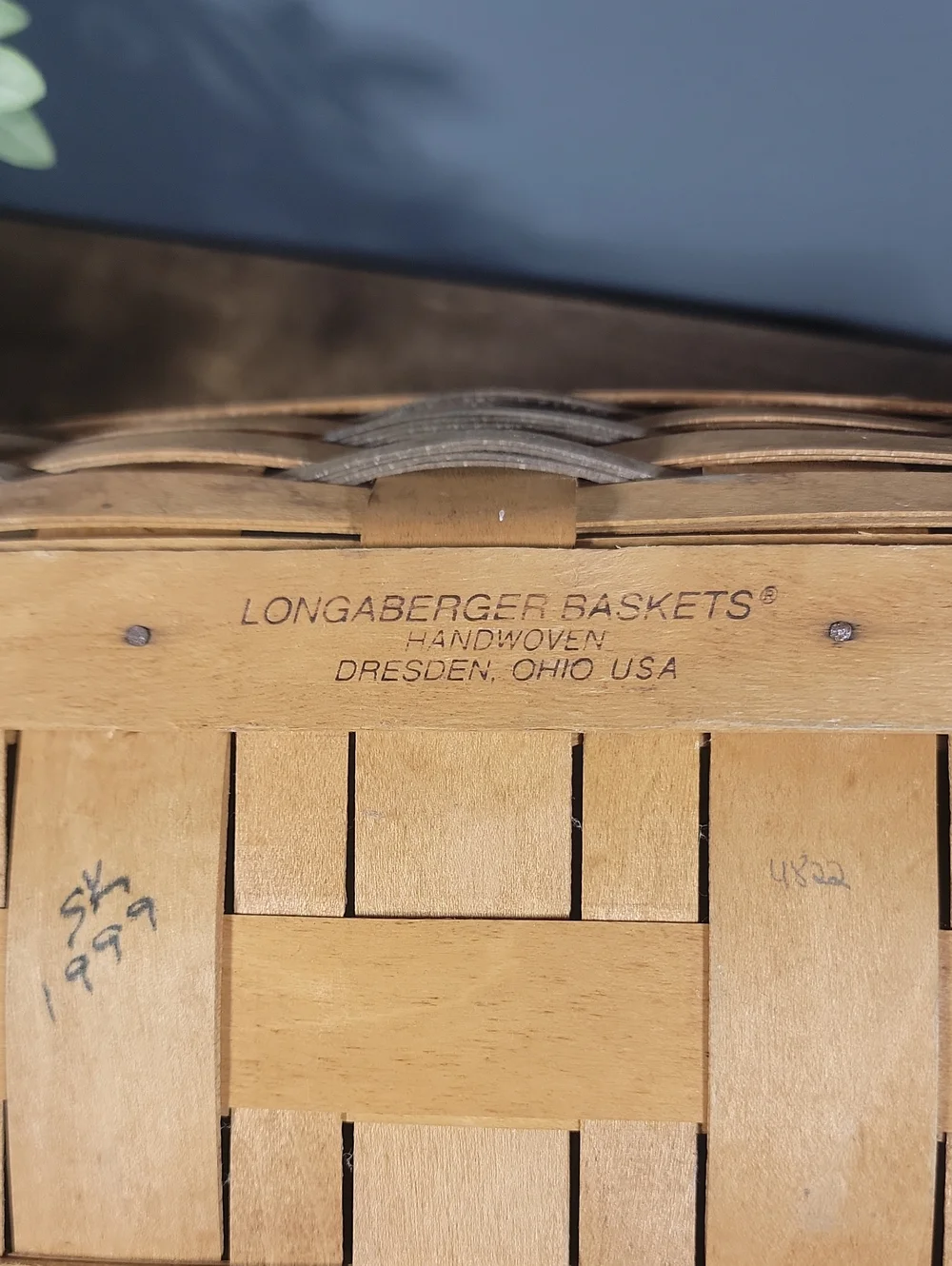 Vintage Longaberger Basket with Dividers